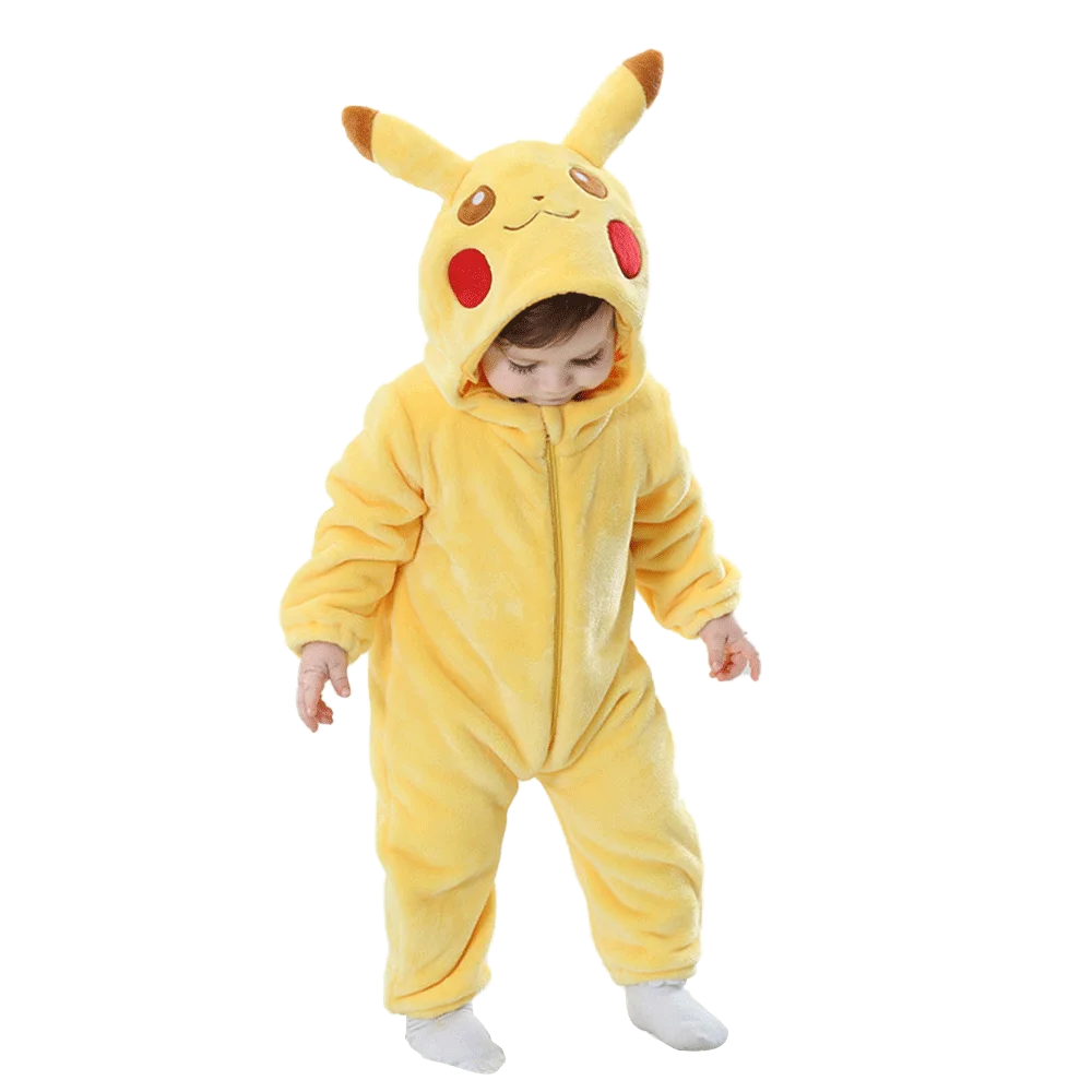 Boys Girls Squirtle Costume 0-3 Y Baby Romper Anime Pokemon Cosplay Kigurumi Blue Cute Pajama Onesie Halloween Animal Clothes