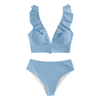 Bikini Braguita Tiro Alto con Volantes LAM