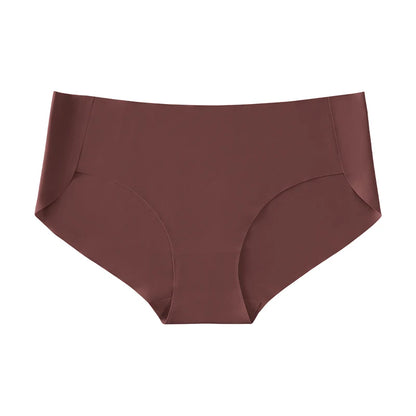 YMQJ Hot Sale Underwear Ladies Ice Silk Seamless String Panties Laser Cutting No Trace Invisible Thongs Women's Panty