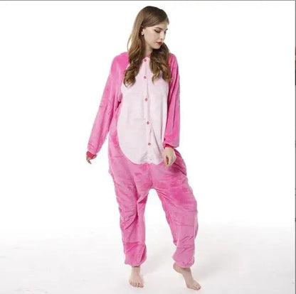 Stitch Pajamas Children Cartoon Plush Kigurumi Onesies Winter Warm Clothes for Boys Girls Christmas Gift