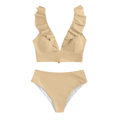Bikini Braguita Tiro Alto con Volantes LAM