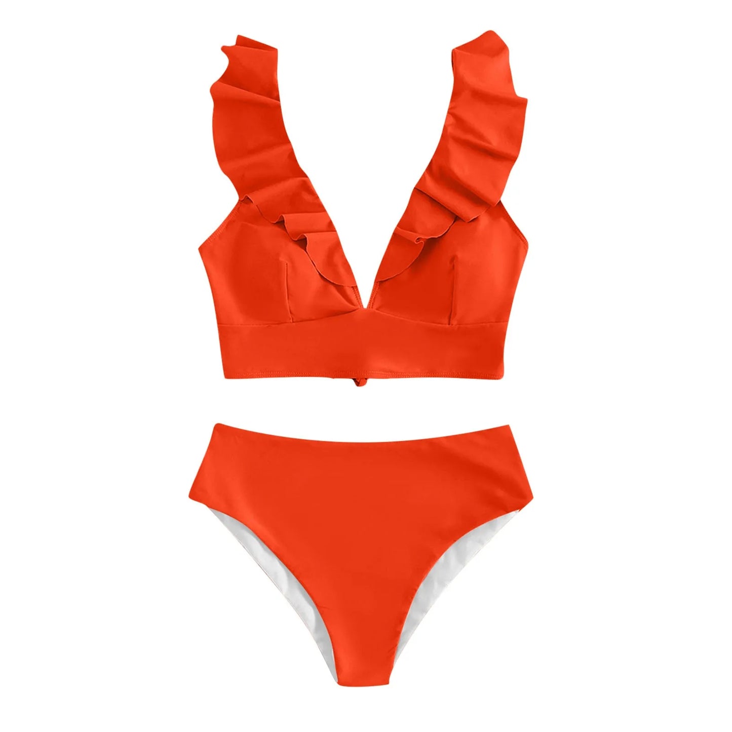 Bikini Braguita Tiro Alto con Volantes LAM